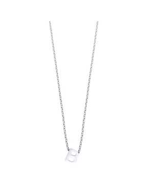COLLAR  DURAN ALPHABET PLATA INICIAL B