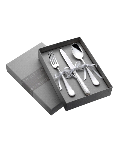 CUBIERTO ALPACA PEDRO DURAN 3 PIEZAS CADETE