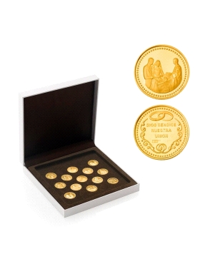 ARRAS DE BODA ORO LEY 18KTES 20MM BIBLICAS