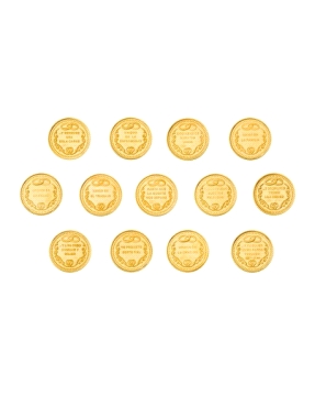 ARRAS DE BODA ORO LEY 18KTES 20MM BIBLICAS 2