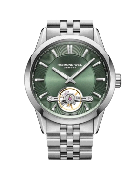 RAYMOND WEIL FREELANCER CALIBRE RW1212 GREEN DIAL...