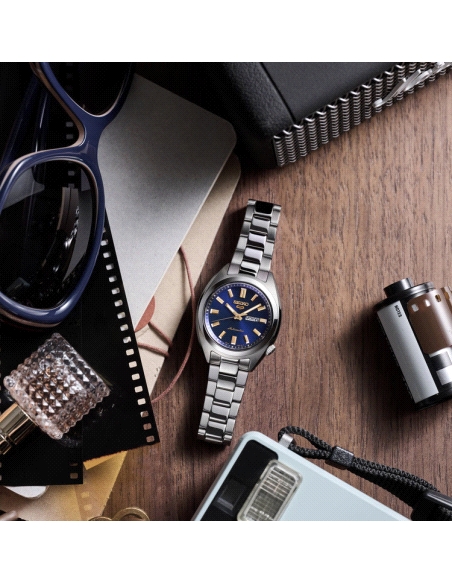 SEIKO 5 SPORTS SNXS 32MM ESFERA AZUL                                                                