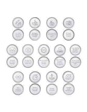 ARRAS BODA PLATA LEY CIVILES CON ESTUCHE