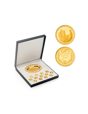 ARRAS BODA BIBLICAS PLATA LEY IP GOLD 20MM CON BANDEJA Y...