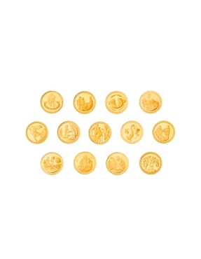 ARRAS BODA BIBLICAS PLATA LEY IP GOLD 20MM CON ESTUCHE 2