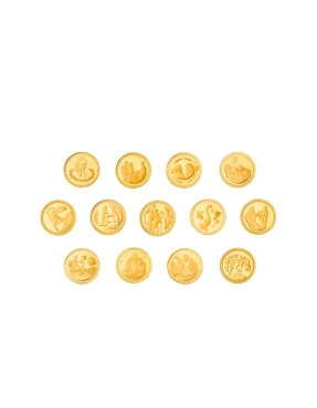 ARRAS BODA BIBLICAS PLATA LEY IP GOLD 20MM CON BANDEJA Y... 2