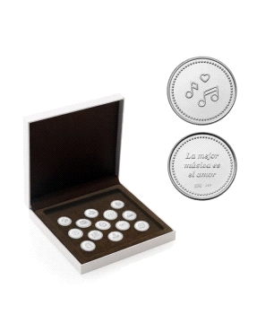 ARRAS BODA PLATA LEY CIVILES CON ESTUCHE 2