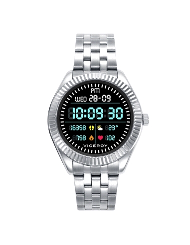  Reloj unisex digital, con caja acero de estilo moda/fashion, waterproof ip68, movimiento sistema android-ios,  <br> Este reloj 